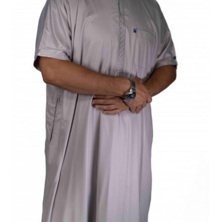 Qamis Gris Manches courtes - Iqaf