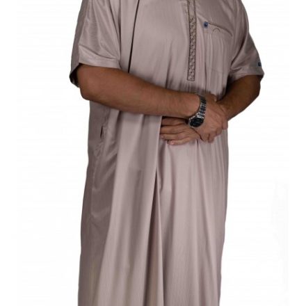 Qamis Taupe Manches courtes - Ikaf